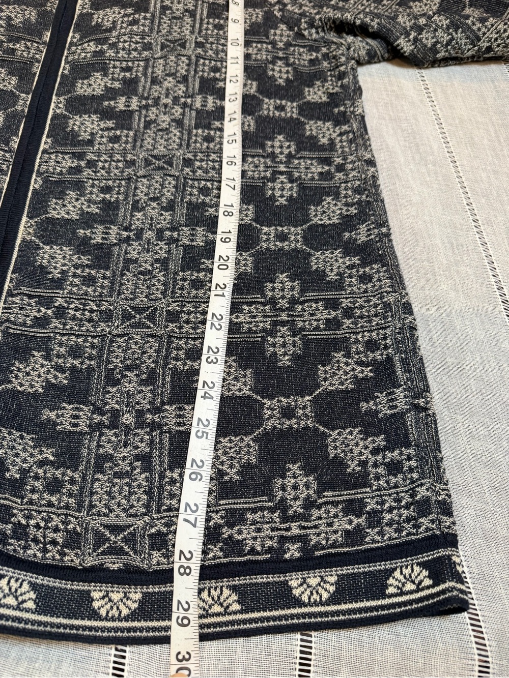 Peruvian Connection Women's Gray Patterned Teddy Jacket xl - Picture 11 of 13
